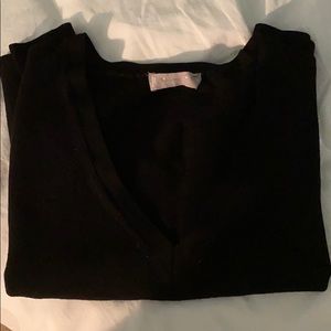 The Luxe Wool Square V-Neck